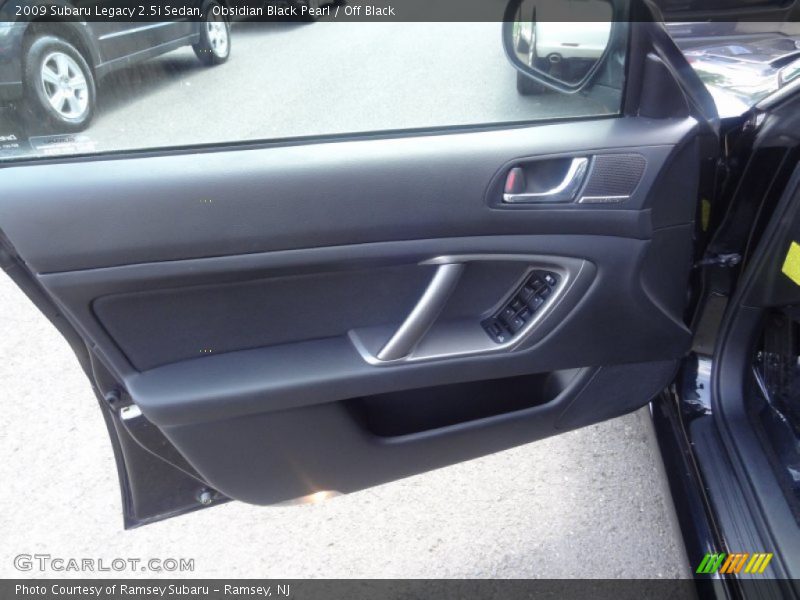 Obsidian Black Pearl / Off Black 2009 Subaru Legacy 2.5i Sedan