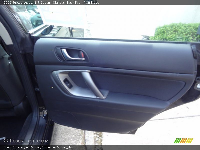 Obsidian Black Pearl / Off Black 2009 Subaru Legacy 2.5i Sedan