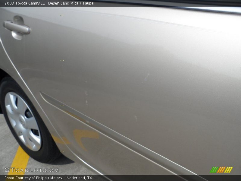 Desert Sand Mica / Taupe 2003 Toyota Camry LE
