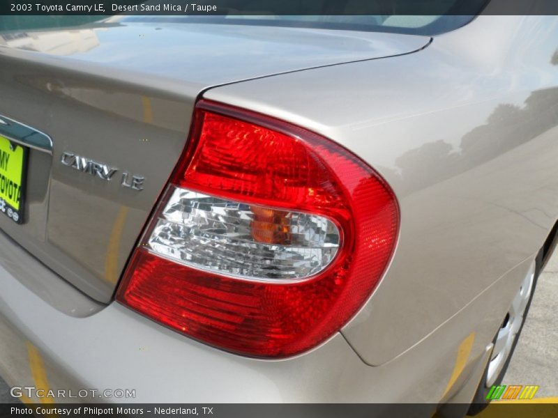 Desert Sand Mica / Taupe 2003 Toyota Camry LE