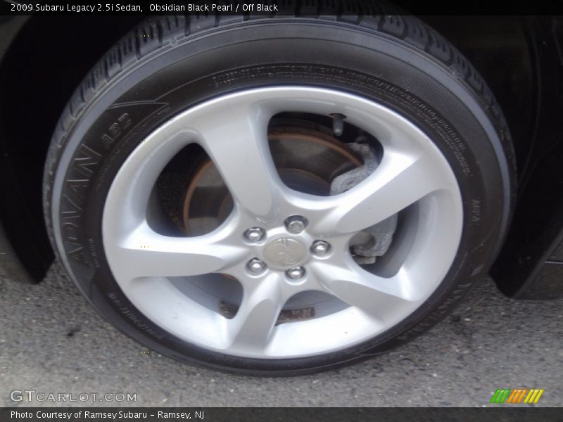 Obsidian Black Pearl / Off Black 2009 Subaru Legacy 2.5i Sedan