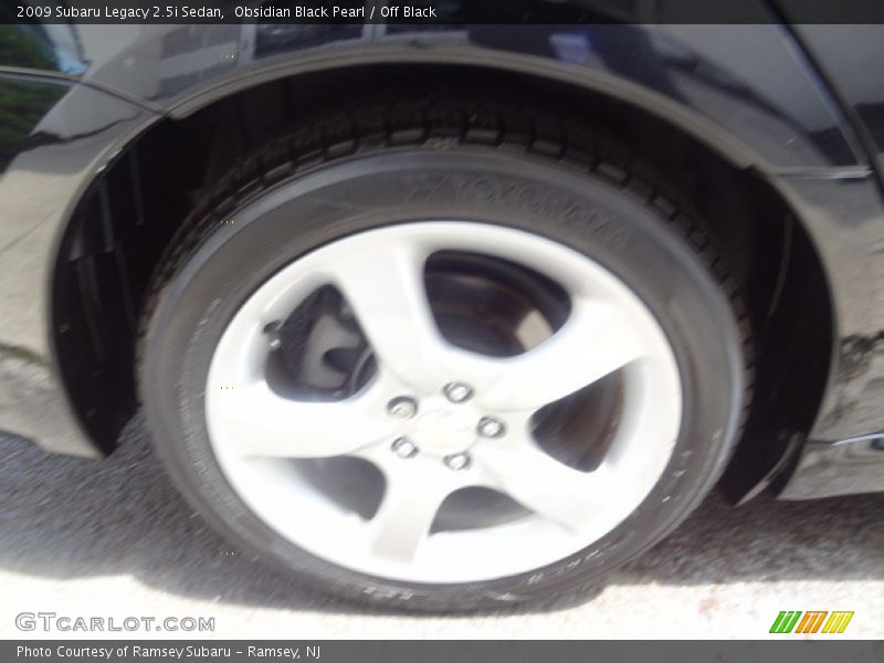 Obsidian Black Pearl / Off Black 2009 Subaru Legacy 2.5i Sedan