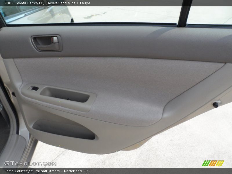 Desert Sand Mica / Taupe 2003 Toyota Camry LE