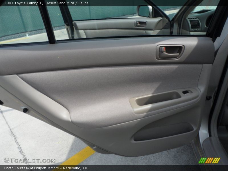 Desert Sand Mica / Taupe 2003 Toyota Camry LE