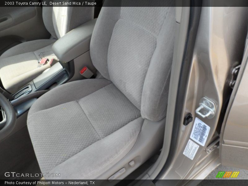 Desert Sand Mica / Taupe 2003 Toyota Camry LE