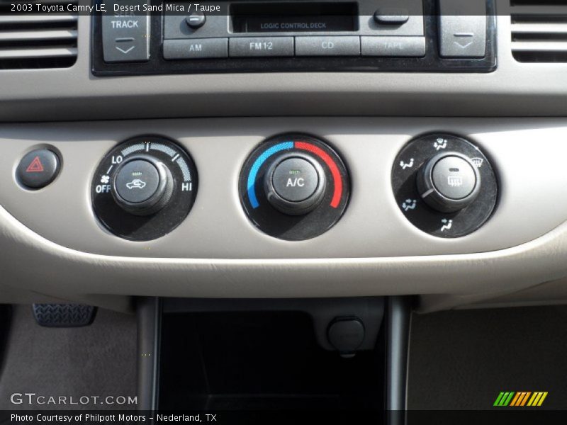 Desert Sand Mica / Taupe 2003 Toyota Camry LE