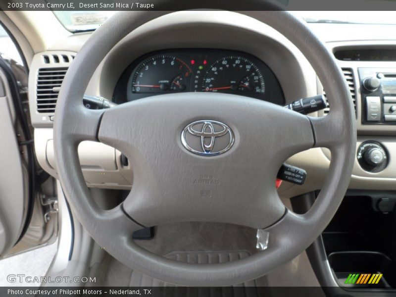 Desert Sand Mica / Taupe 2003 Toyota Camry LE