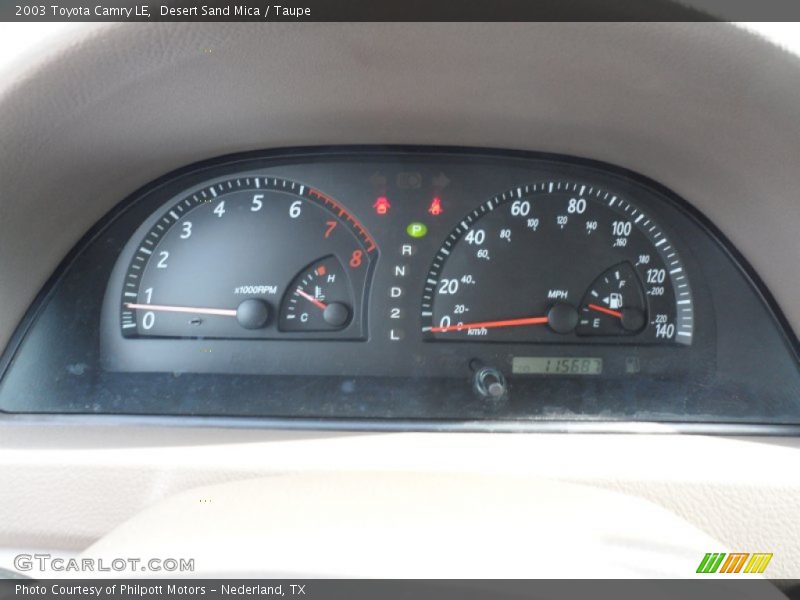 Desert Sand Mica / Taupe 2003 Toyota Camry LE