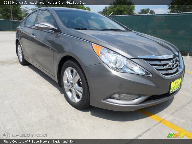 Harbor Gray Metallic / Gray 2013 Hyundai Sonata Limited