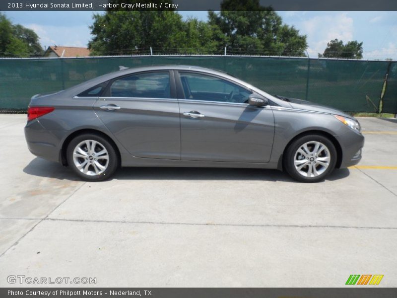 Harbor Gray Metallic / Gray 2013 Hyundai Sonata Limited