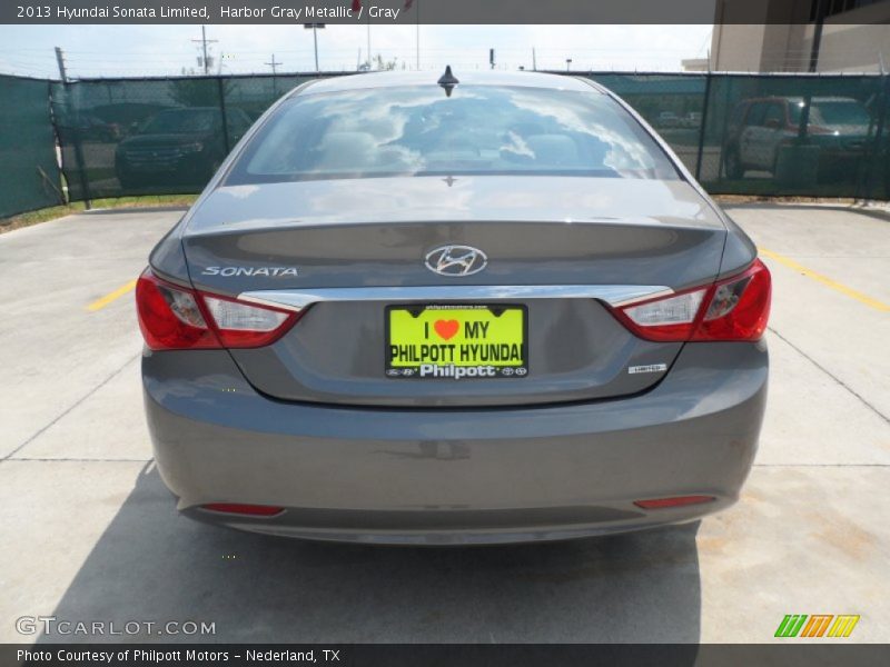 Harbor Gray Metallic / Gray 2013 Hyundai Sonata Limited