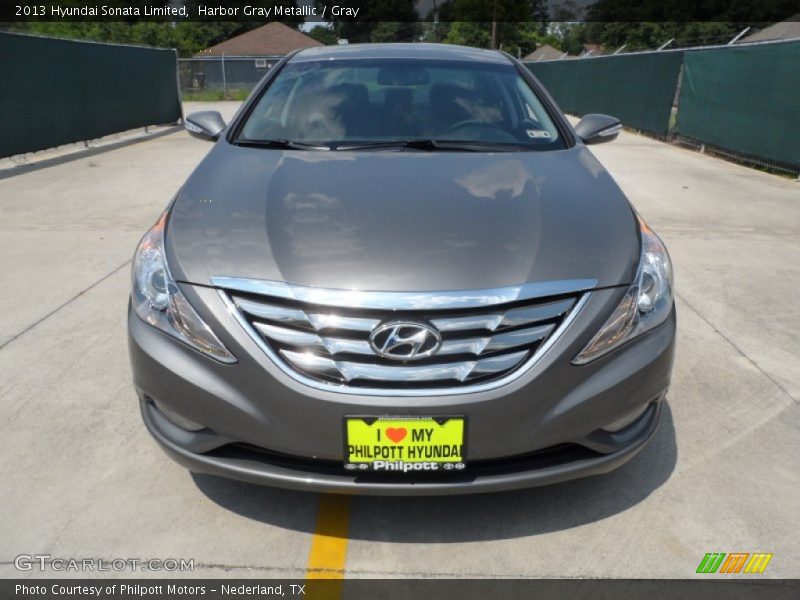 Harbor Gray Metallic / Gray 2013 Hyundai Sonata Limited