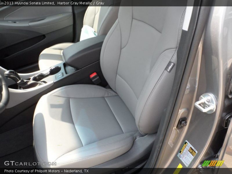 Harbor Gray Metallic / Gray 2013 Hyundai Sonata Limited