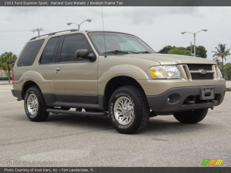 Harvest Gold Metallic / Medium Prairie Tan 2001 Ford Explorer Sport