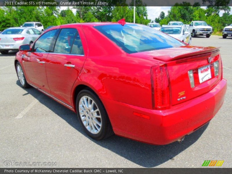 Crystal Red Tintcoat / Ebony 2011 Cadillac STS V6 Premium