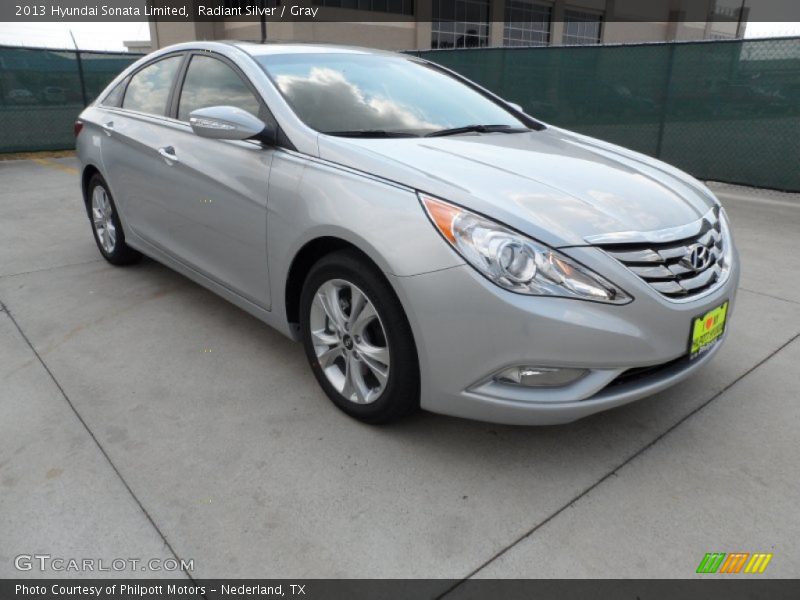 Radiant Silver / Gray 2013 Hyundai Sonata Limited