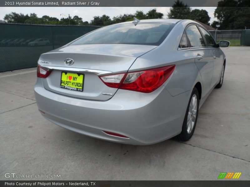 Radiant Silver / Gray 2013 Hyundai Sonata Limited