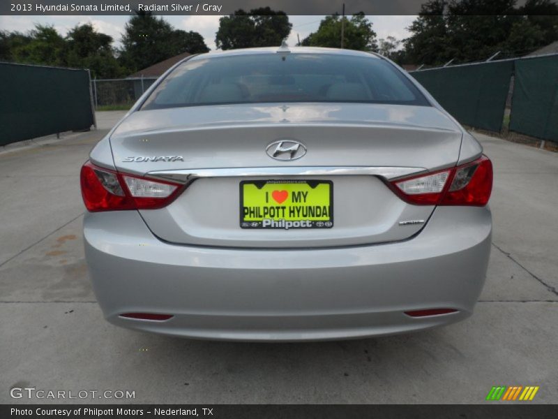 Radiant Silver / Gray 2013 Hyundai Sonata Limited