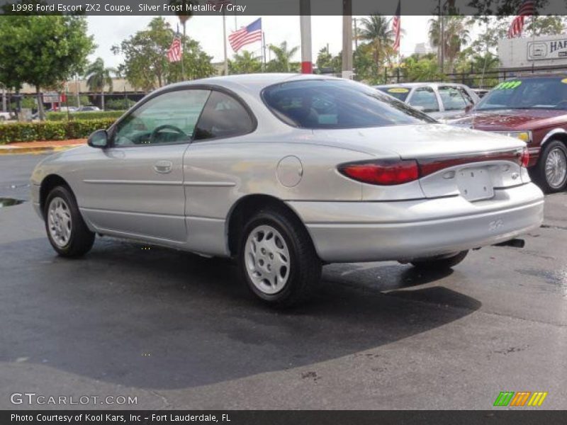 Silver Frost Metallic / Gray 1998 Ford Escort ZX2 Coupe