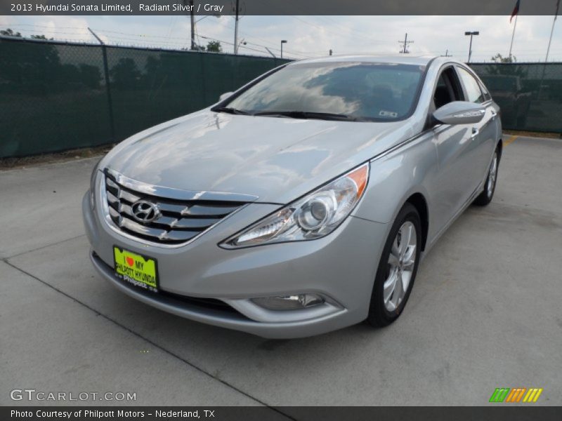 Radiant Silver / Gray 2013 Hyundai Sonata Limited