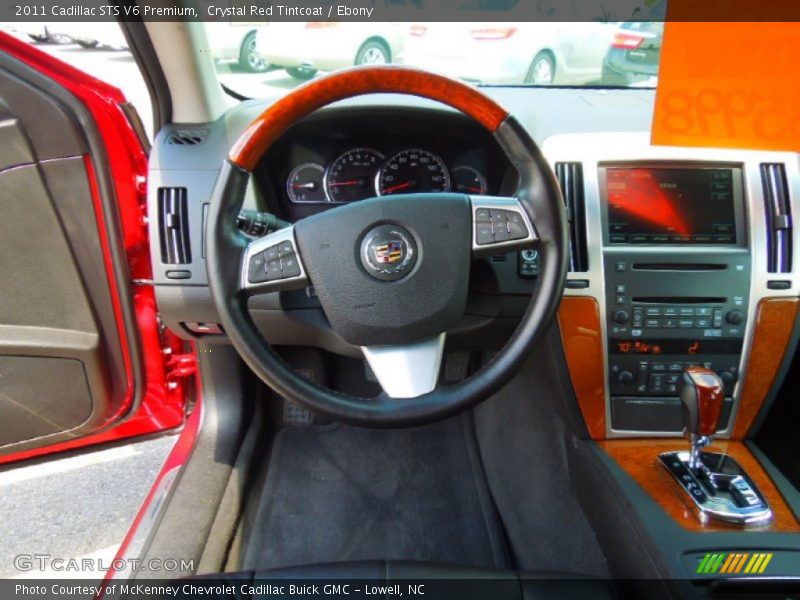 Crystal Red Tintcoat / Ebony 2011 Cadillac STS V6 Premium