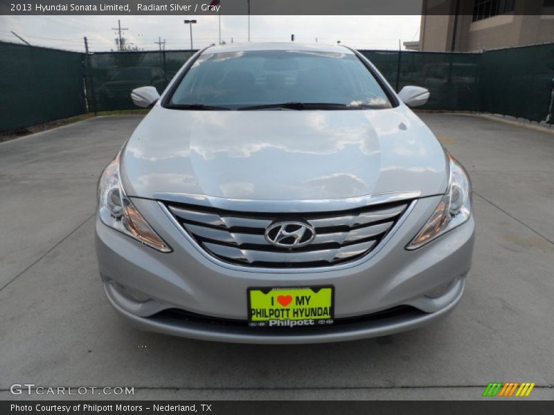 Radiant Silver / Gray 2013 Hyundai Sonata Limited