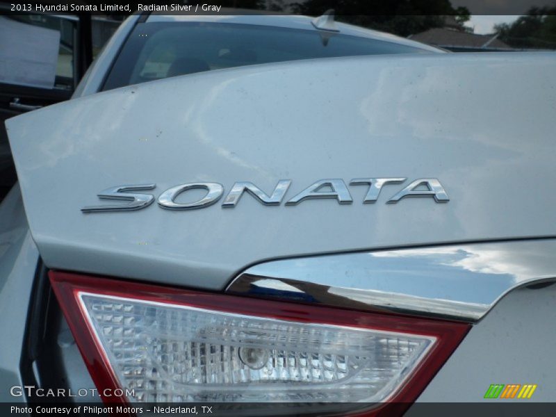 Radiant Silver / Gray 2013 Hyundai Sonata Limited