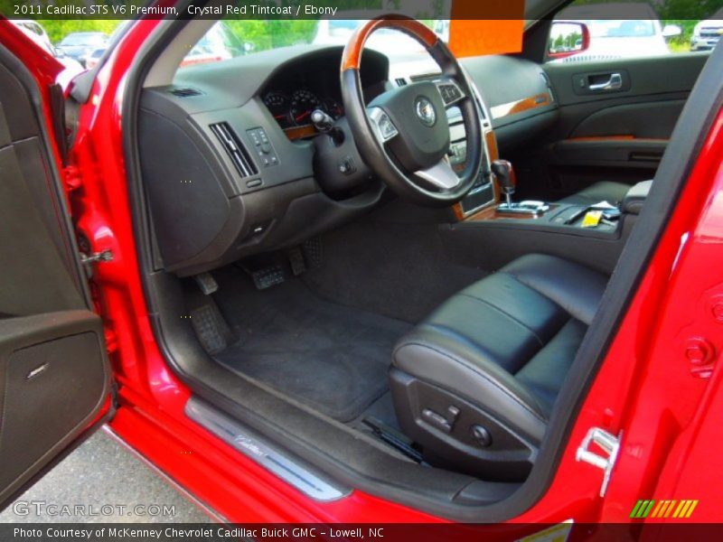 Crystal Red Tintcoat / Ebony 2011 Cadillac STS V6 Premium