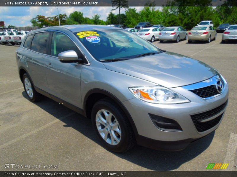 Liquid Silver Meatllic / Black 2012 Mazda CX-9 Sport