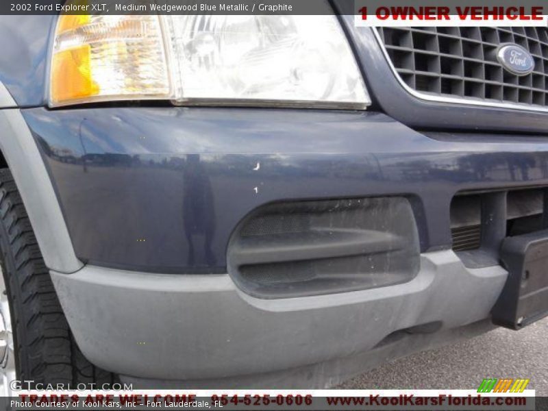 Medium Wedgewood Blue Metallic / Graphite 2002 Ford Explorer XLT