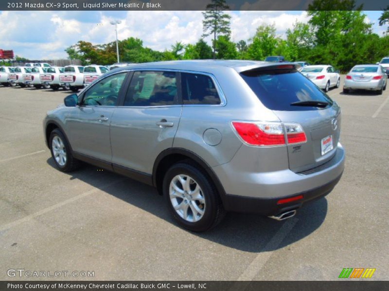 Liquid Silver Meatllic / Black 2012 Mazda CX-9 Sport