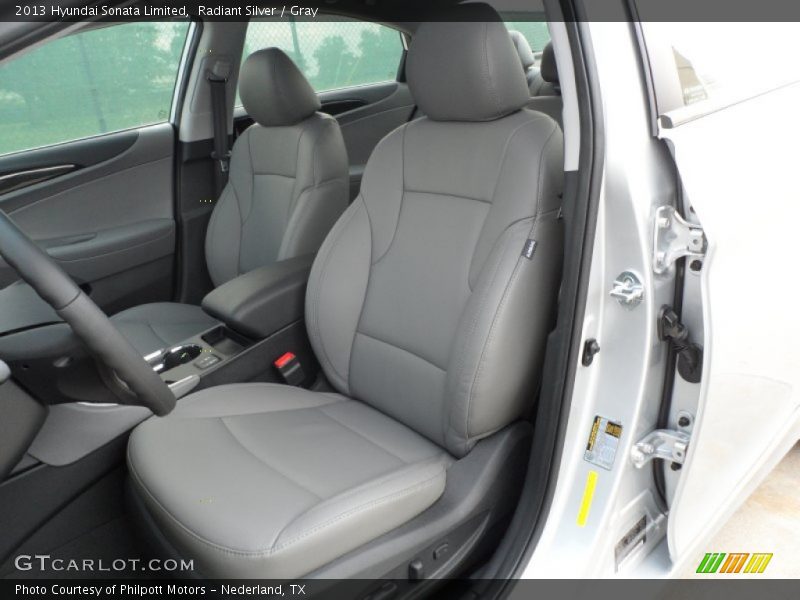 Radiant Silver / Gray 2013 Hyundai Sonata Limited