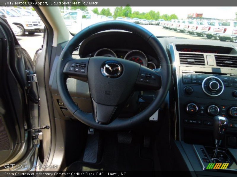 Liquid Silver Meatllic / Black 2012 Mazda CX-9 Sport