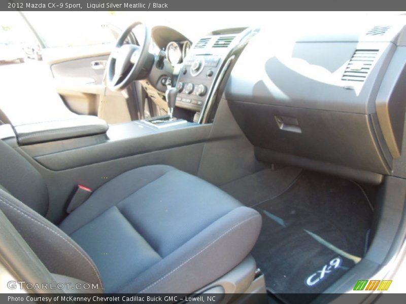 Liquid Silver Meatllic / Black 2012 Mazda CX-9 Sport