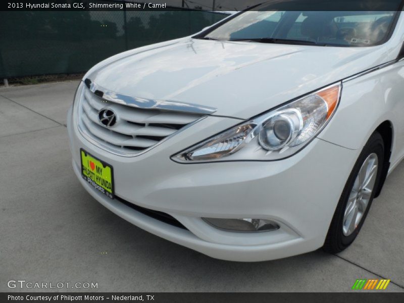 Shimmering White / Camel 2013 Hyundai Sonata GLS