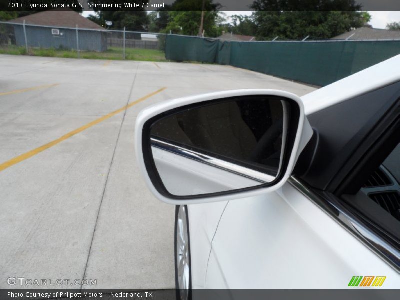 Shimmering White / Camel 2013 Hyundai Sonata GLS