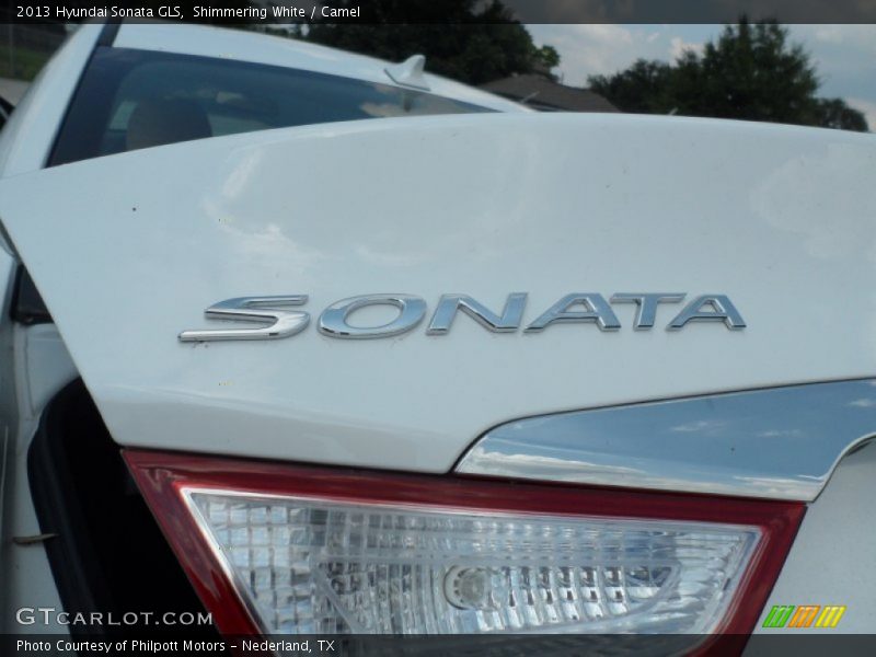 Shimmering White / Camel 2013 Hyundai Sonata GLS