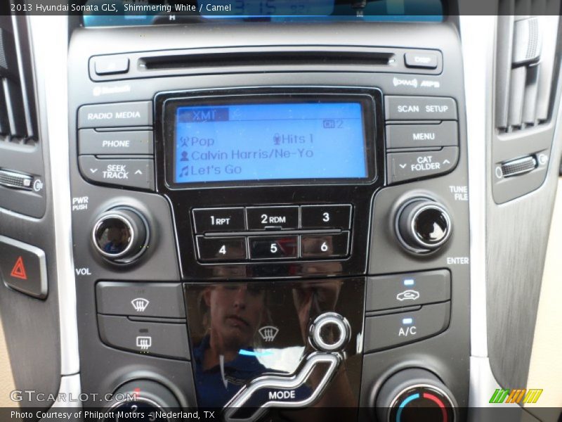 Shimmering White / Camel 2013 Hyundai Sonata GLS