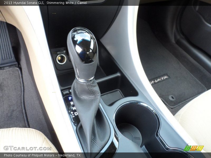 Shimmering White / Camel 2013 Hyundai Sonata GLS