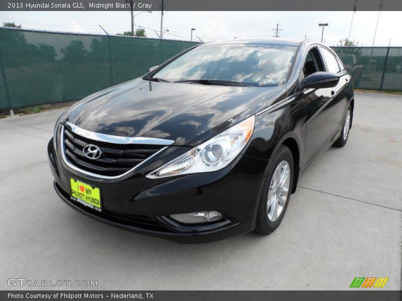 Midnight Black / Gray 2013 Hyundai Sonata GLS