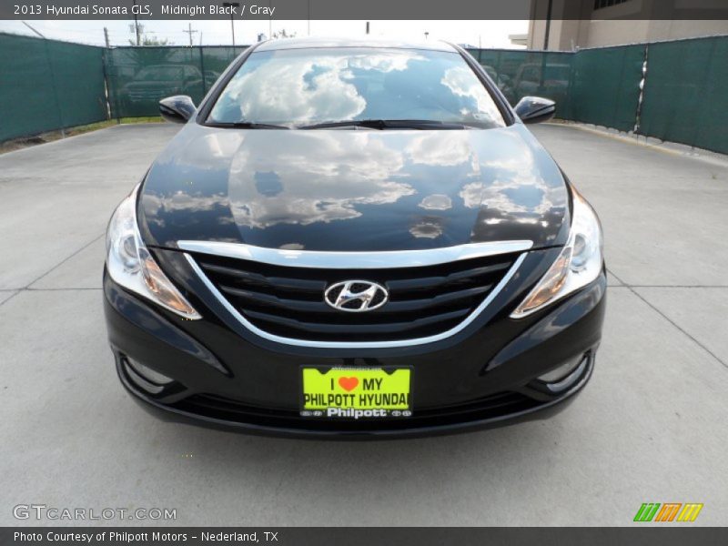 Midnight Black / Gray 2013 Hyundai Sonata GLS