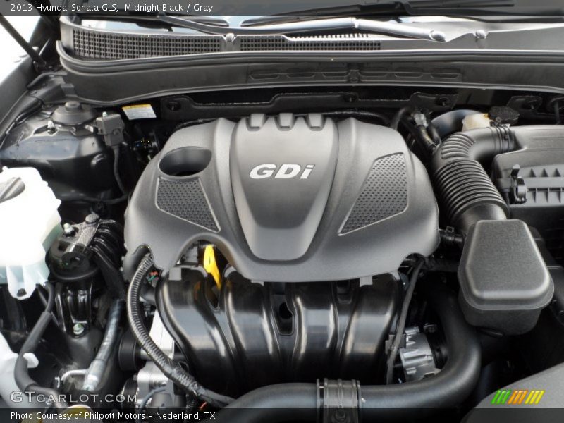 Midnight Black / Gray 2013 Hyundai Sonata GLS