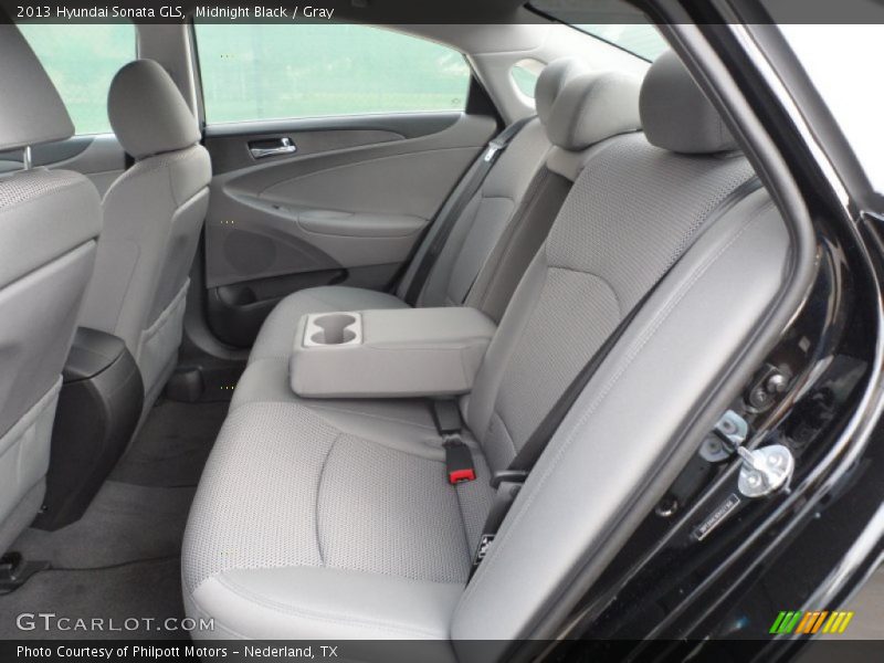 Midnight Black / Gray 2013 Hyundai Sonata GLS