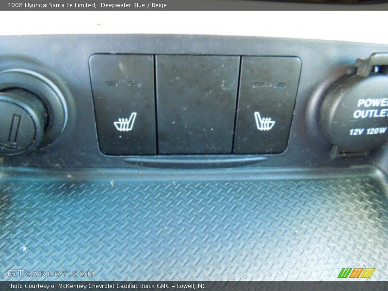 Deepwater Blue / Beige 2008 Hyundai Santa Fe Limited