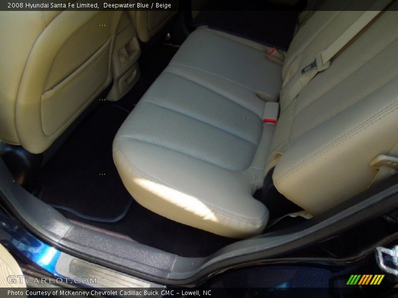 Deepwater Blue / Beige 2008 Hyundai Santa Fe Limited