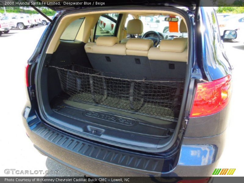 Deepwater Blue / Beige 2008 Hyundai Santa Fe Limited
