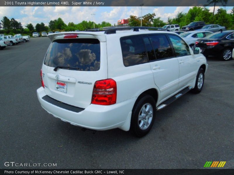Super White / Ivory 2001 Toyota Highlander Limited 4WD