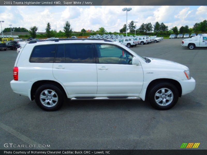 Super White / Ivory 2001 Toyota Highlander Limited 4WD