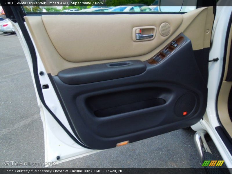 Super White / Ivory 2001 Toyota Highlander Limited 4WD