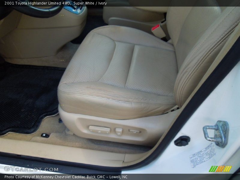 Super White / Ivory 2001 Toyota Highlander Limited 4WD